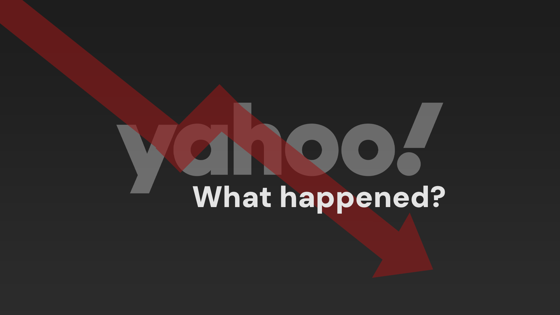 What Happened to Yahoo?